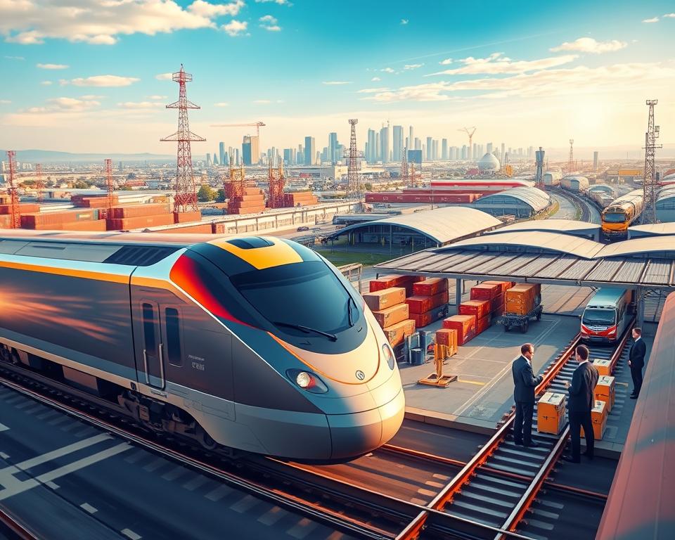 China to Europe freight train